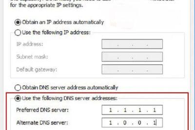 Hướng dẫn cách đổi DNS vào web cho máy tính Win 7, 8, 9 và MAC